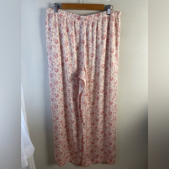 Aritzia Wilfred Toccata Satin Pant wide leg pull on floral exclusive print Large - Picture 7 of 15